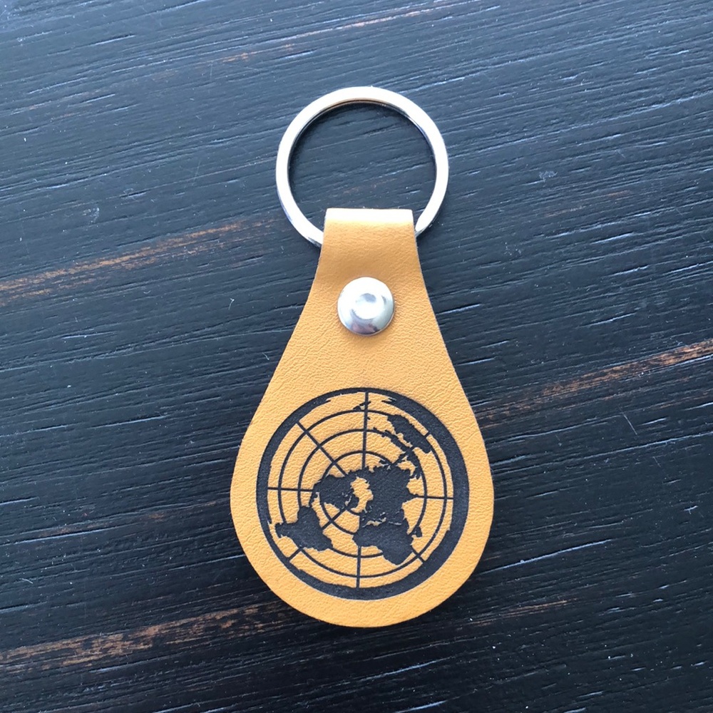FE Genuine Leather Keychain - Yellow